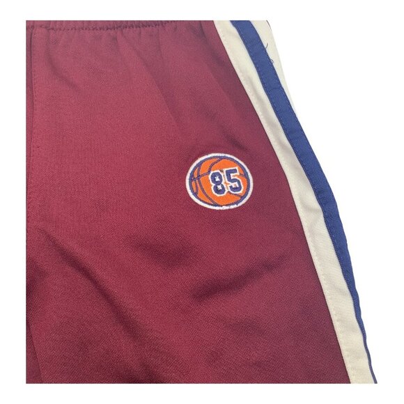 Athletic Works Burgundy Sweat Pants Baby Girl 18M Multicolor Stripes 85 Ball - Picture 7 of 8